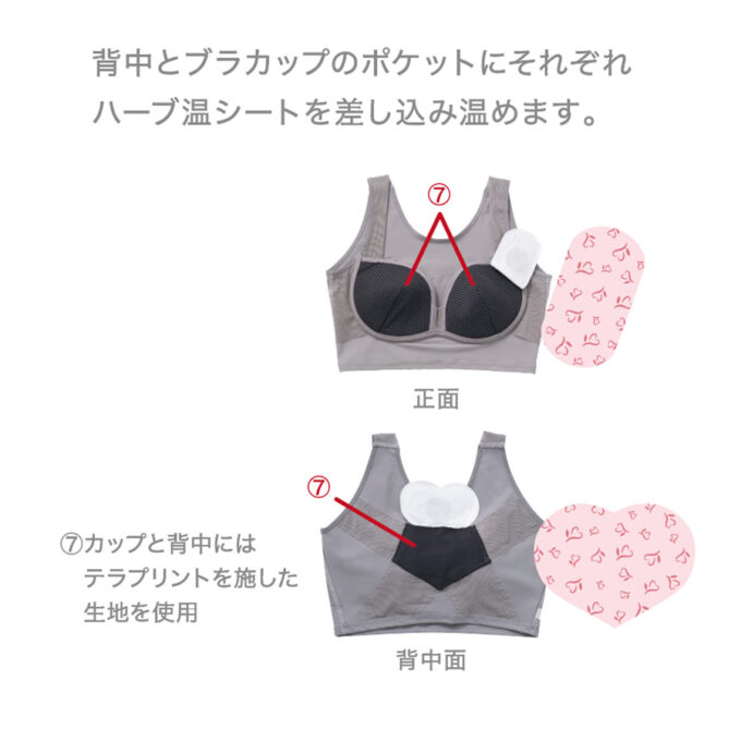 SCUE Bra 温シートイメージ